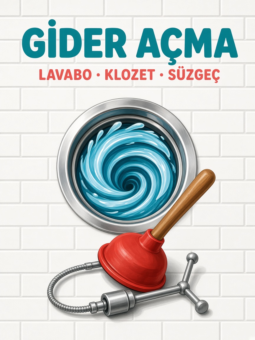 Vantuz Gider İzmir gider açma lavabo klozet süzgeç